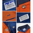 画像2: 【USA製】【Powderhorn】パウダーホーン【赤×紺】中綿入り【ポリコットンブルゾン】【サイズＬ程度】 <br> (2)