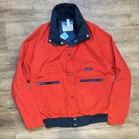 【USA製】【Powderhorn】パウダーホーン【赤×紺】中綿入り【ポリコットンブルゾン】【サイズＬ程度】  