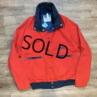 【USA製】【Powderhorn】パウダーホーン【赤×紺】中綿入り【ポリコットンブルゾン】【サイズＬ程度】  