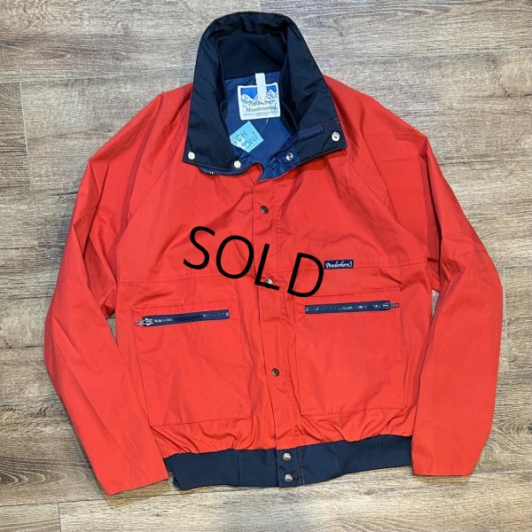 画像1: 【USA製】【Powderhorn】パウダーホーン【赤×紺】中綿入り【ポリコットンブルゾン】【サイズＬ程度】  