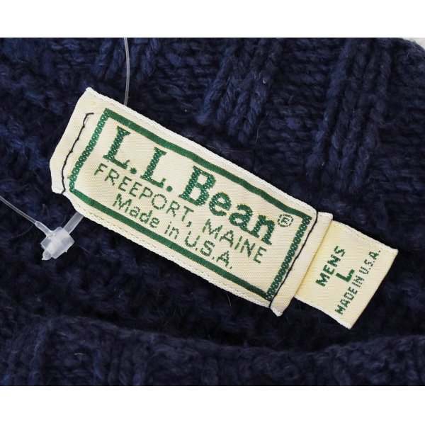画像2: USA製 ビンテージ【L.L.Bean】L.L.ビーン【紺地】【セーター】【サイズＬ】 