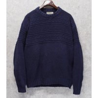 USA製 ビンテージ【L.L.Bean】L.L.ビーン【紺地】【セーター】【サイズＬ】 