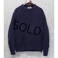 USA製 ビンテージ【L.L.Bean】L.L.ビーン【紺地】【セーター】【サイズＬ】 