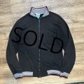 【USA製】【ビンテージ】【CAMPUS】【キャンパス】【黒ｘグレーリブ】【ジップアップスウェットカーディガン】【サイズＭ】 