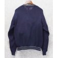 画像3: 90’s~【ビンテージ】【エディーバウアー】【ネイビー×グレーライン】【Vネック】【コットンセーター】【サイズL】<br> (3)