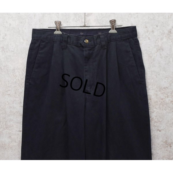 画像3: 【USA製】【ビンテージ】【DOCKERS】ドッカーズ【紺地】【２タックコットンパンツ】【32ｘ34】 