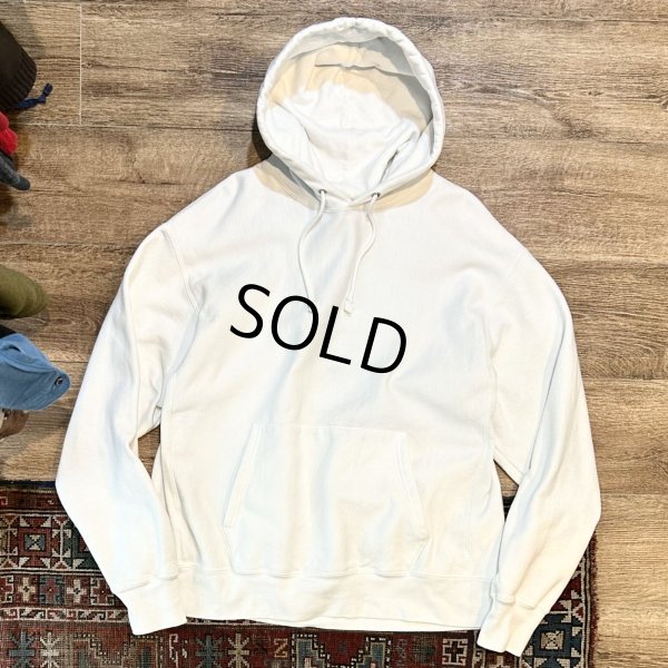 画像1: 【チャンピオン】【Champion】ビンテージ【白】【目無し】【無地】【リバースウィーブパーカー】【サイズXL】