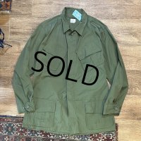 【デッドストック】60's【ビンテージ】U.S.ARMY【米軍実物】ノンリップ【ジャングルファティーグジャケット】【L-LONG】 