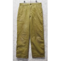 【40's】【ビンテージ】U.S.ARMY 米軍実物【裏地付きチノパンツ】ウール裏地【チノパンツ】M41 M42【チノパン】【W33程度】 