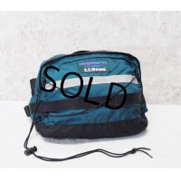 【ビンテージ】【L.L.Bean】エルエルビーン【緑ｘ黒×リフレクター】【ウエストバッグ】【ウエストポーチ】 