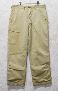 40's【米軍実物】【ビンテージ】【U.S.ARMY】【Ｍ-1941】【ウール裏地付き】【チノパンツ】【W35程度】 