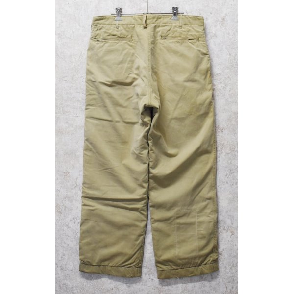 画像5: 40's【米軍実物】【ビンテージ】【U.S.ARMY】【Ｍ-1941】【ウール裏地付き】【チノパンツ】【W35程度】 