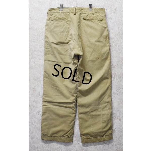 画像5: 40's【米軍実物】【ビンテージ】【U.S.ARMY】【Ｍ-1941】【ウール裏地付き】【チノパンツ】【W35程度】 