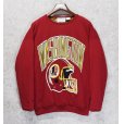 画像1: 90's~【ビンテージ】【WASHINGTON RED SKINS】レッドスキンズ【赤】中綿入り【裏地総柄】【スウェット】【ONE SIZE FITS ALL】<br> (1)