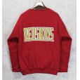 画像3: 90's~【ビンテージ】【WASHINGTON RED SKINS】レッドスキンズ【赤】中綿入り【裏地総柄】【スウェット】【ONE SIZE FITS ALL】<br> (3)