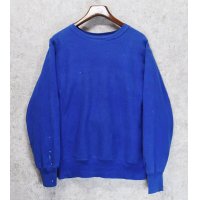【USA製】【90's】【チャンピオン】【Champion】ビンテージ【青】【目無し】【無地】【リバースウィーブ】スウェット【サイズL】 