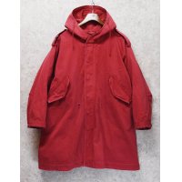 90's~【ビンテージ】【POLO COUNTRY】ポロカントリー【ラルフローレン】【赤】【M51タイプ】フィッシュテイルパーカー【モッズパーカー】レディース古着【レディースM】 