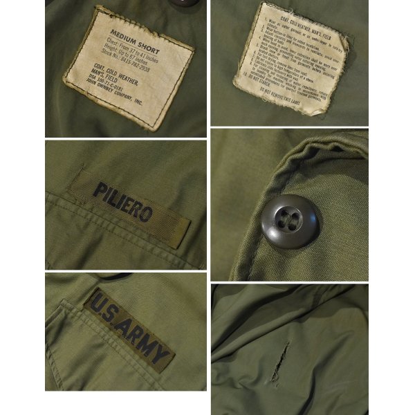 画像2: 【70's】u.s.army【米軍実物】【2型】【セカンド】【M-65】【アルミジップ】【フィールドジャケット】【M-SHORT】 