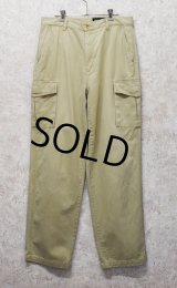 ビンテージ【Eddie Bauer】【エディーバウアー】【ベージュ】【カーゴパンツ】【33ｘ32】 
