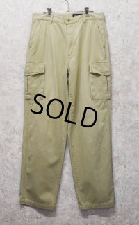 ビンテージ【Eddie Bauer】【エディーバウアー】【ベージュ】【カーゴパンツ】【33ｘ32】 