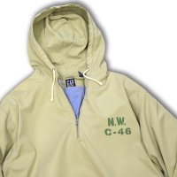 90's【ビンテージ】【オールドギャップ】【GAP】【ベージュ】【N.W.C-46ステンシル】アノラックパーカー【サイズＸＬ】 