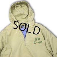 90's【ビンテージ】【オールドギャップ】【GAP】【ベージュ】【N.W.C-46ステンシル】アノラックパーカー【サイズＸＬ】 