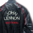 画像3: 70's~ビンテージ【JOHN LENNON】 ジョンレノン【黒×赤】【ナイロンジャケット】サテンジャケット【ナイロンブルゾン】【サイズL】<br> (3)