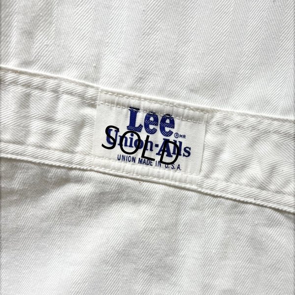 画像6: ワンウォッシュ!! 70's【ビンテージ】【Lee】【リー】チェーンステッチ入り【白】【つなぎ】【オールインワン】【US50】 