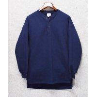 【JERZEES】 ジャージーズ【ビンテージ】【ネイビー】【無地】ヘンリーネックスウェット【サイズＭ】 