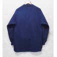 画像3: 【JERZEES】 ジャージーズ【ビンテージ】【ネイビー】【無地】ヘンリーネックスウェット【サイズＭ】<br> (3)