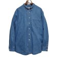 画像1: 90’s USA製 ビンテージ【J.Crew】ジェイクルー【デニム】【ボタンダウンシャツ】【サイズＬ】<br> (1)