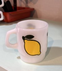 【Fire King】【ファイヤーキング】【スーパーフルーツ】【レモン】【スタッキングマグ】【マグカップ】 