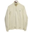 画像1: オールド【ラルフローレン】POLO RALPH LAUREN【クリーム色】【無地】【ハーフジップ】【コットンセーター】【サイズＭ】 <br> (1)