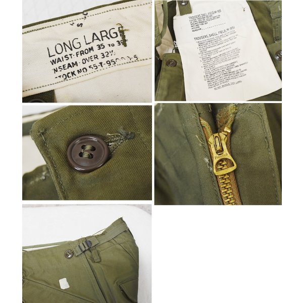 画像2: 【デッドストック】50's【米軍実物】ビンテージ【M-51】【フィールドトラウザーズ】【カーゴパンツ】【L-Long】 