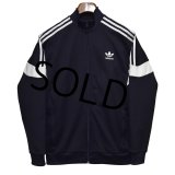 【ビンテージ】【アディダス】adidas【ネイビー×白ライン】ジャージ【トラックジャケット】【トラックジャージ】【サイズ ユースＸＬ】 