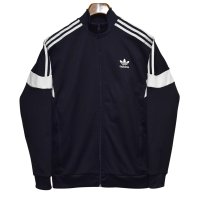【ビンテージ】【アディダス】adidas【ネイビー×白ライン】ジャージ【トラックジャケット】【トラックジャージ】【サイズ ユースＸＬ】 