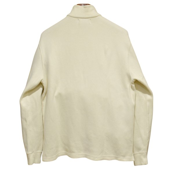 画像3: オールド【ラルフローレン】POLO RALPH LAUREN【クリーム色】【無地】【ハーフジップ】【コットンセーター】【サイズＭ】  