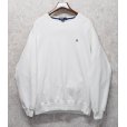 画像1: 【ラルフローレン】POLO RALPH LAUREN【胸ポニーマーク付き】【白無地】【スウェット】【サイズXL】<br> (1)