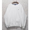 【ラルフローレン】POLO RALPH LAUREN【胸ポニーマーク付き】【白無地】【スウェット】【サイズXL】 