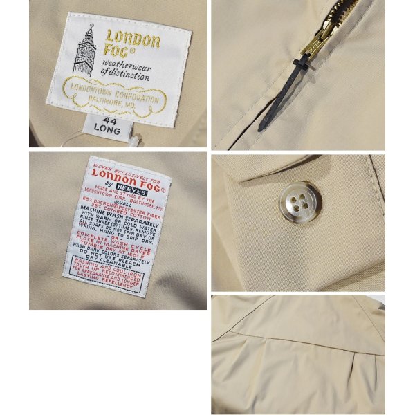 画像2: ~90’s【USA製】【ビンテージ】【LONDON FOG】【ロンドンフォグ】【ベージュ】【ジップアップブルゾン】【スウィングトップ】【US44】 