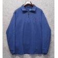 画像1: 【ラルフローレン】POLO RALPH LAUREN【青】【無地】【ハーフジップ】【コットンセーター】【サイズXL】 <br> (1)