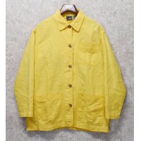 【ビンテージ】【Lizwear】【黄色】シャツ【ジャケット】レディースＭ【レディース古着】  