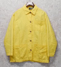 【ビンテージ】【Lizwear】【黄色】シャツ【ジャケット】レディースＭ【レディース古着】  