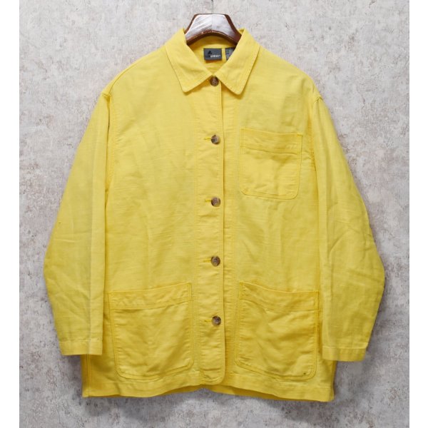 画像1: 【ビンテージ】【Lizwear】【黄色】シャツ【ジャケット】レディースＭ【レディース古着】  