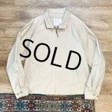 ~90’s【USA製】【ビンテージ】【LONDON FOG】【ロンドンフォグ】【ベージュ】【ジップアップブルゾン】【スウィングトップ】【US44】 
