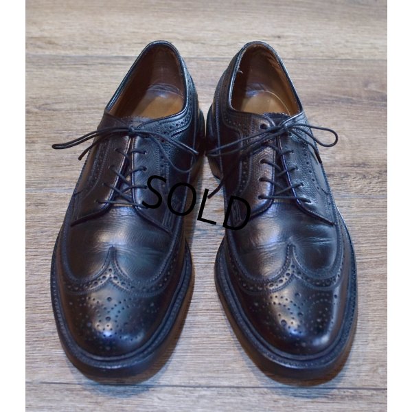 画像3: 【ビンテージ】【フローシャイム インペリアル】【黒】【ウィングチップシューズ】【7D】【25cm程度】 