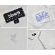 画像2: ビンテージ 【USA製】【Ashworth】アシュワース【白×グレーライン】胸刺繍入り【半袖ポロシャツ】【サイズＭ】<br> (2)