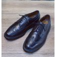 画像1: 【ビンテージ】【フローシャイム インペリアル】【黒】【ウィングチップシューズ】【7D】【25cm程度】<br> (1)