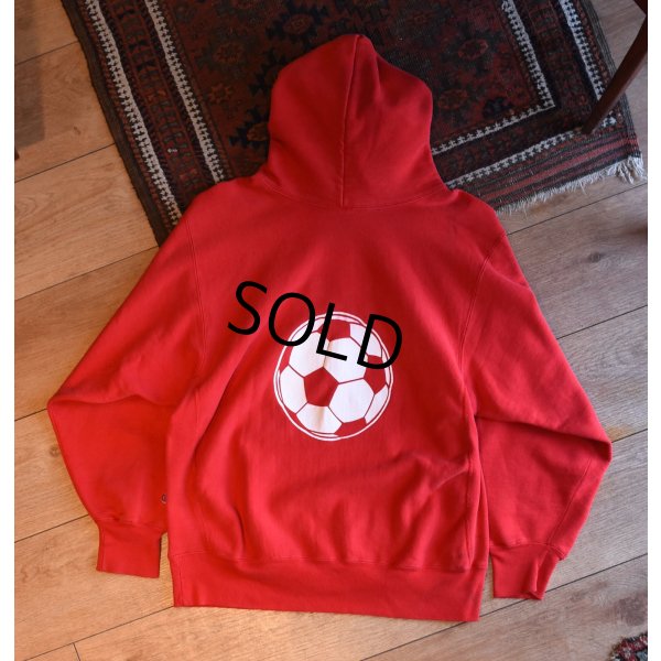 画像3: 【80's】【USA製】【ビンテージ】【チャンピオン】【Champion】FAIR PORT SOCCER　バックプリント【トリコタグ】【赤】【リバースウィーブパーカー】【サイズXL】 