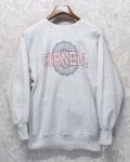 90’ｓ【USA製】ビンテージ【Champion】【チャンピオン】【リバースウィーブ】コーネル大学【カレッジスウェット】【グレー】【サイズXL】 